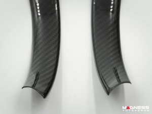 Alfa Romeo Giulia Steering Wheel Side Trim Kit - Carbon Fiber - Pre '20 models - Feroce Carbon